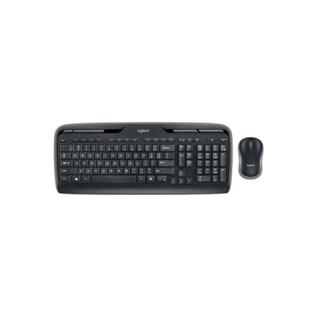 Pacchetto tastiera multimediale wireless Logitech MK330 + mouse 3 pulsanti - Uso ambidestro - Colore nero