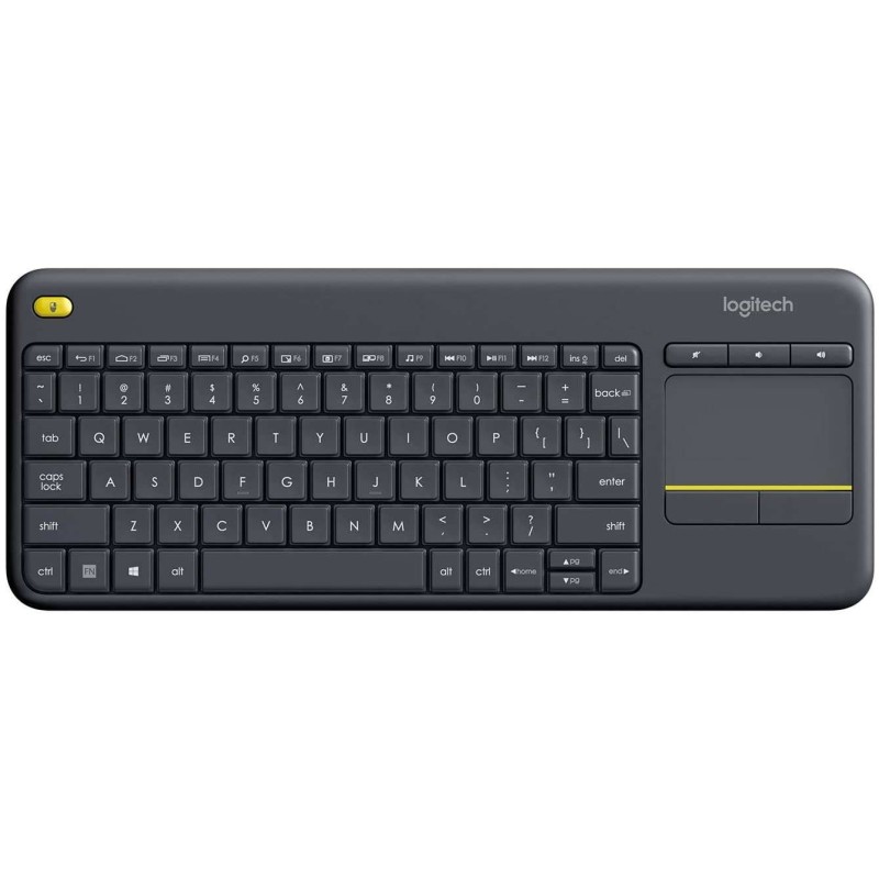 Logitech K400 Plus Teclado Inalambrico Touchpad - PC, TV - Color Negro Logitech K400 Plus Teclado Inalambrico Touchpad - PC, TV - Color Negro