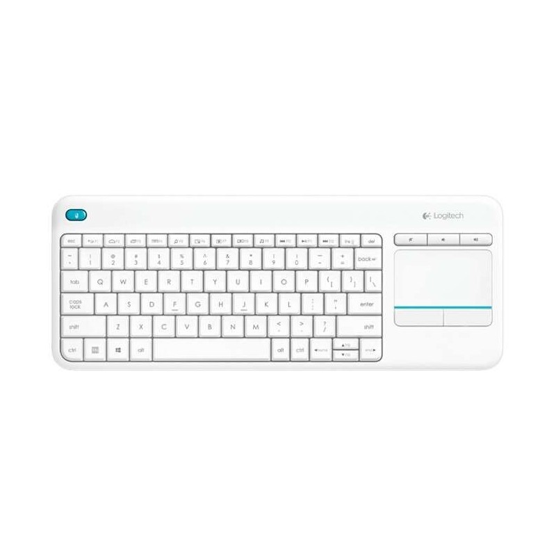 Logitech K400 Plus Tastiera wireless touchpad - PC, TV - Bianca Logitech K400 Plus Tastiera wireless touchpad - PC, TV - Bianca