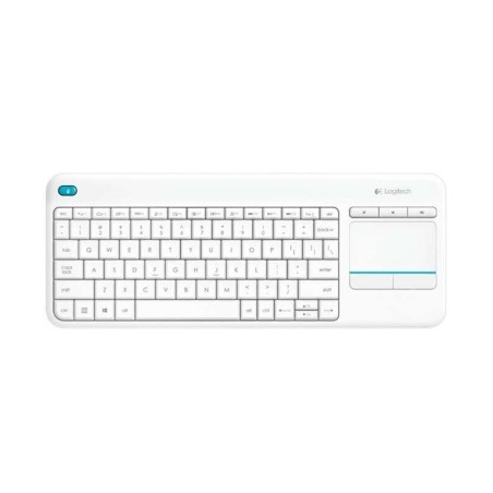Logitech K400 Plus Tastiera wireless touchpad - PC, TV - Bianca