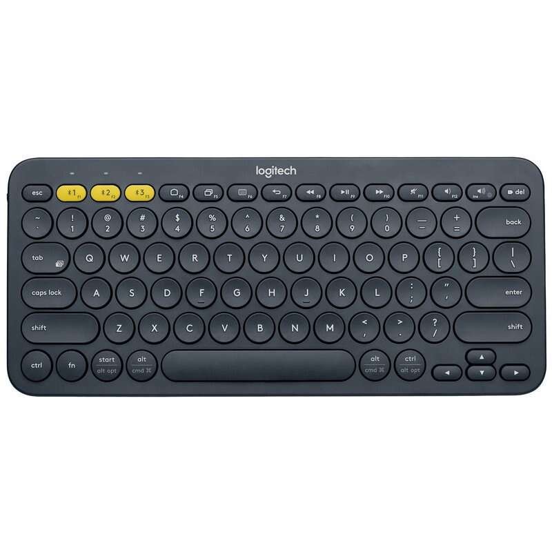 Tastiera wireless Bluetooth Logitech K380 - Fino a 3 dispositivi contemporaneamente - Colore grigio scuro Tastiera wireless Bluetooth Logitech K380 - Fino a 3 dispositivi contemporaneamente - Colore grigio scuro
