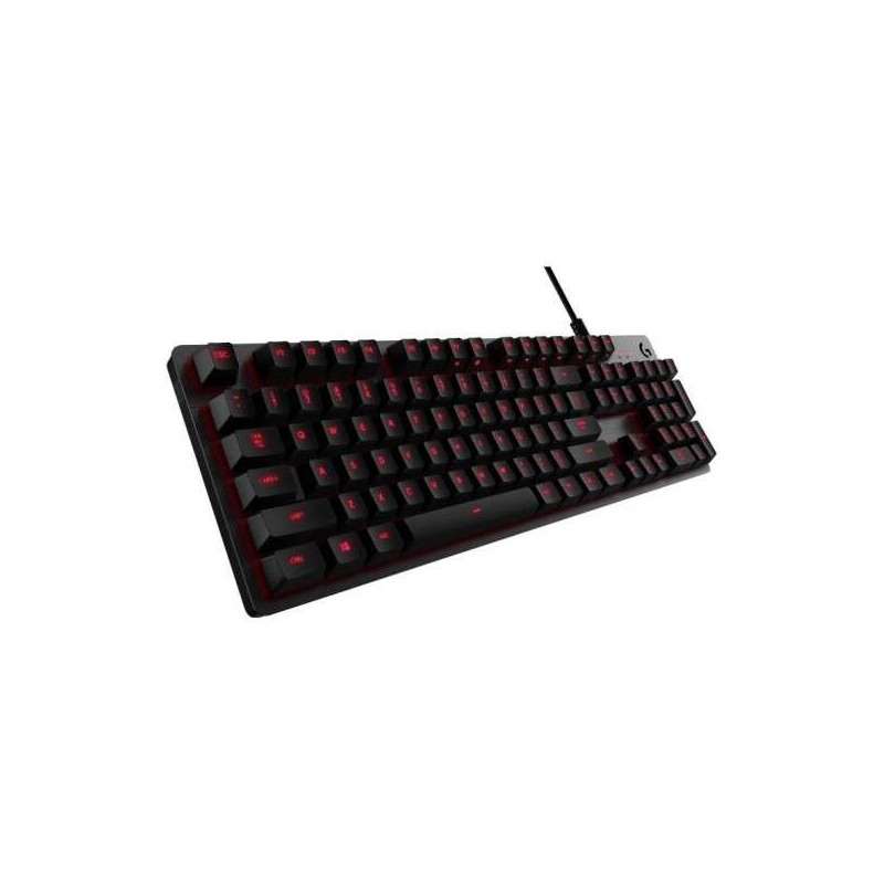 Tastiera da gioco meccanica USB Logitech G413 - Retroilluminazione rossa - Tasti di scelta rapida - Cavo da 1,80 m - Colore nero Tastiera da gioco meccanica USB Logitech G413 - Retroilluminazione rossa - Tasti di scelta rapida - Cavo da 1,80 m - Colore nero