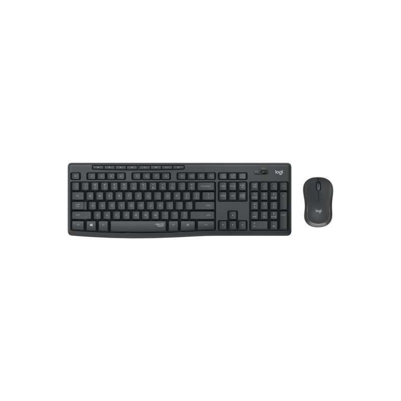 Logitech MK295 Pacchetto tastiera + mouse wireless 1000 dpi 3 pulsanti - Tasti e pulsanti silenziosi - Uso ambidestro - Colore n Logitech MK295 Pacchetto tastiera + mouse wireless 1000 dpi 3 pulsanti - Tasti e pulsanti silenziosi - Uso ambidestro - Colore n