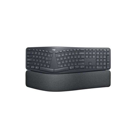 Tastiera wireless Bluetooth USB Logitech Ergo K860 - ergonomica - poggiapolsi - colore nero