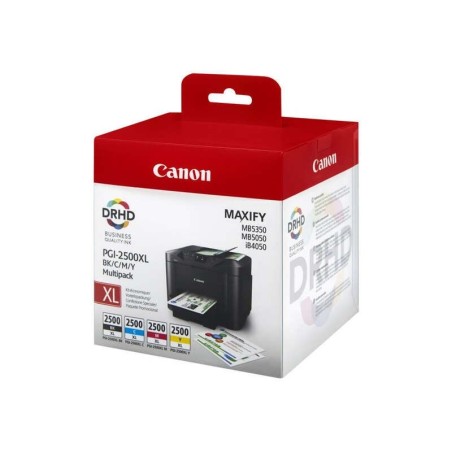 Confezione da 4 cartucce d'inchiostro originali Canon PGI2500XL - 9254B004/9254B010