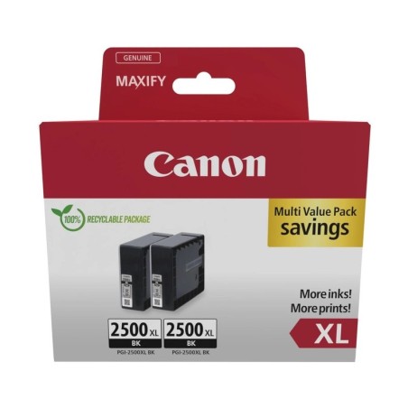 Canon PGI-2500XL Multipack de 2 Cartuchos de Tinta Originales Negro - 9254B011