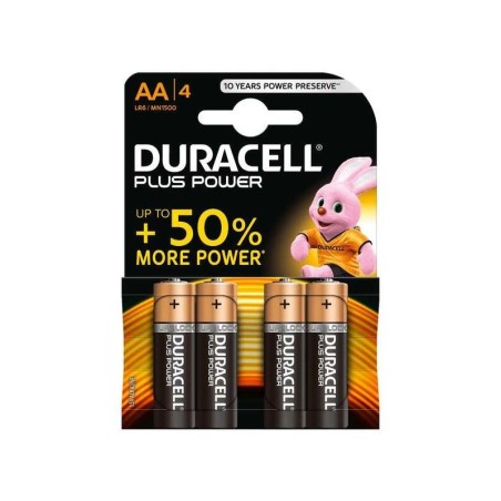 Duracell MN1500B4 batterie alcaline AA LR6 1,5 V Plus Power (4 unità)