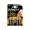 Duracell MN1500B4 batterie alcaline AA LR6 1,5 V Plus Power (4 unità)