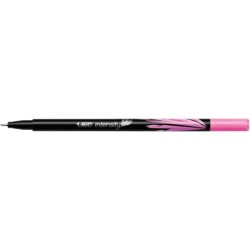 Pennarello Punta Fine Bic Intensity Fine da 0,8 mm - Tratto 0,4 mm - Inchiostro a base acqua - Colore rosa 12pz 12pz