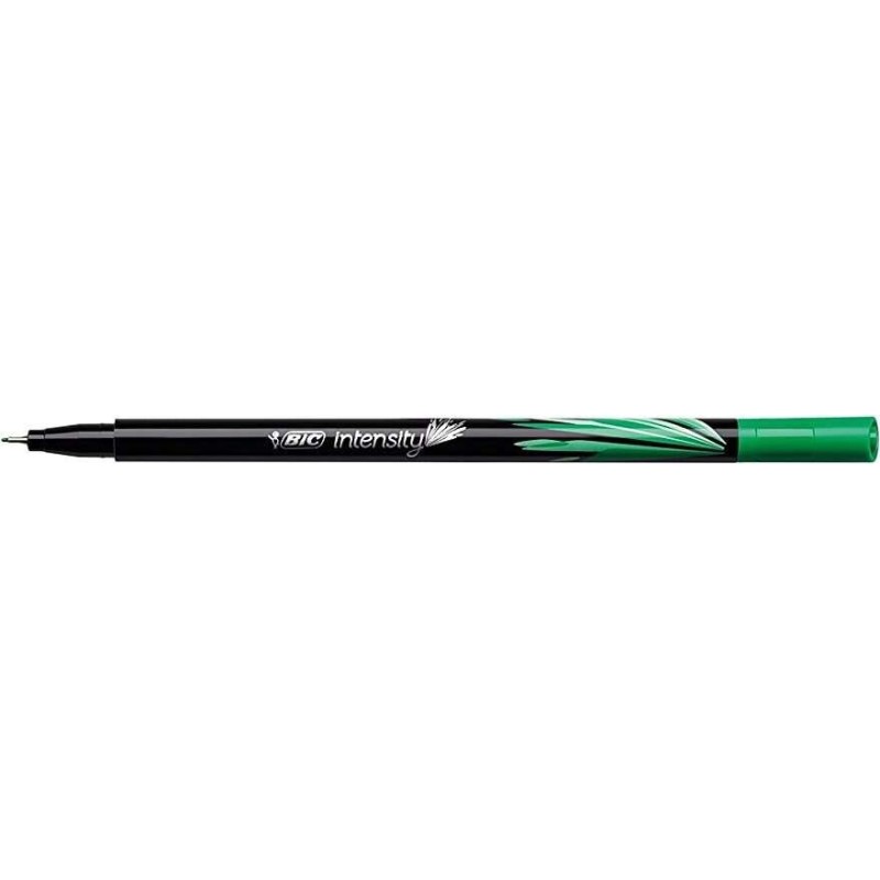 Pennarello Bic Intensity Fine 0,8 mm - Tratto 0,4 mm - Inchiostro a base acqua - Colore verde 12pz 12pz Pennarello Bic Intensity Fine 0,8 mm - Tratto 0,4 mm - Inchiostro a base acqua - Colore verde 12pz 12pz