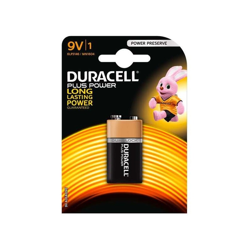 Batteria alcalina Duracell MN1604B1 9V 6LP3146 Plus Power (1 unità) Batteria alcalina Duracell MN1604B1 9V 6LP3146 Plus Power (1 unità)