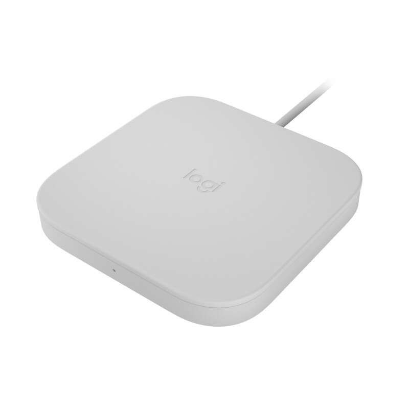 Logitech Powered Pad Cargador Rapido Inalambrico para Smartphones - 9W - Tecnologia QI - Indicador LED - Color Blanco Logitech Powered Pad Cargador Rapido Inalambrico para Smartphones - 9W - Tecnologia QI - Indicador LED - Color Blanco