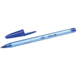 Penne a sfera morbide Bic Cristal - Punta media da 1,2 mm - Tratto 0,45 mm - Scrittura fluida - Colore blu 50pz 50pz