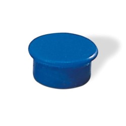 Dahle 95513 Confezione da 10 magneti per lavagna - Diametro 13 mm - Colore blu