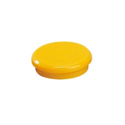 Dahle 95524 Confezione da 10 magneti per lavagna - Diametro 24 mm - Colore giallo