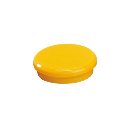 Dahle 95524 Confezione da 10 magneti per lavagna - Diametro 24 mm - Colore giallo