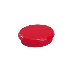 Dahle 95524 Confezione da 10 magneti per lavagna - Diametro 24 mm - Colore rosso