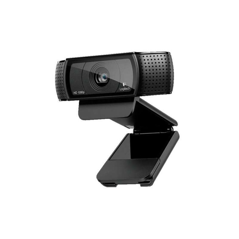 Logitech C920 Webcam HD Pro 1080p - USB 2.0 - Microfoni integrati - Messa a fuoco automatica - Cavo da 1,83 m - Colore Nero Logitech C920 Webcam HD Pro 1080p - USB 2.0 - Microfoni integrati - Messa a fuoco automatica - Cavo da 1,83 m - Colore Nero