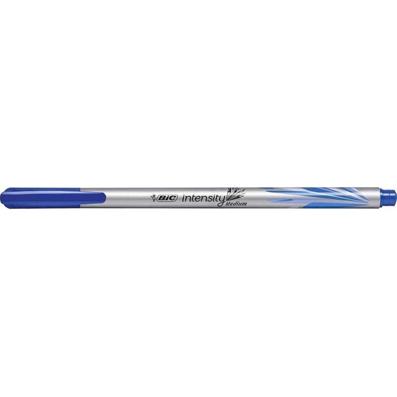 Pennarello punta media Bic Intensity Medium da 0,8 mm - Inchiostro a base d'acqua - Colore blu 12pz 12pz Pennarello punta media Bic Intensity Medium da 0,8 mm - Inchiostro a base d'acqua - Colore blu 12pz 12pz