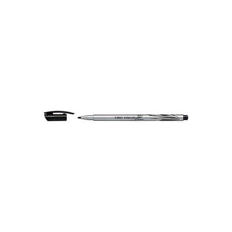 Bic Intensity Medium Rotulador de Punta Media de 0.8mm - Tinta con Base de Agua - Color Negro