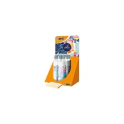 Espositore Bic 4 colori Decor da 30 penne a sfera retrattili - Punta media da 1,0 mm - Inchiostro a base di olio - 4 colori