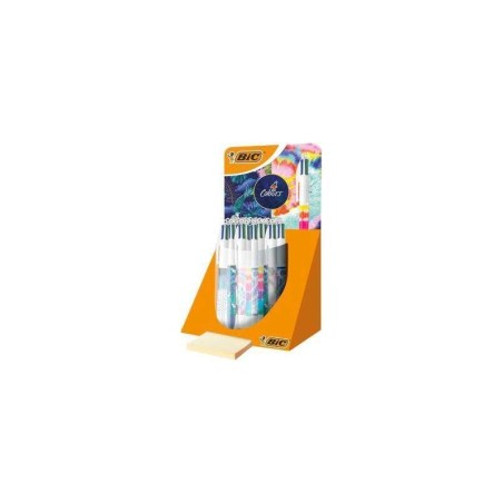 Espositore Bic 4 colori Decor da 30 penne a sfera retrattili - Punta media da 1,0 mm - Inchiostro a base di olio - 4 colori