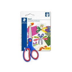 Forbici Staedtler Noris 965 per la scuola di sicurezza - Impugnatura morbida ed ergonomica - Lame smussate - Lunghezza 14 cm