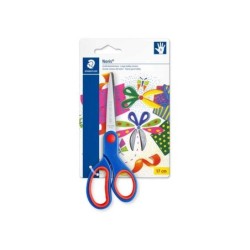 Staedtler Noris 965 Tijera Escolar - Acero Inoxidable - Agarre Ergonomico  - Color Azul