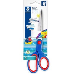 Forbici per la scuola per bambini Staedtler Noris 965 - Acciaio inossidabile - Lisce ed ergonomiche - Taglio di qualità - Lunghe