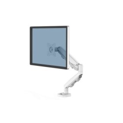 Fellowes Eppa Brazo para Monitor Individual - Hasta 39" y 8kg - Ajuste con Muelle de Gas - Color Blanco