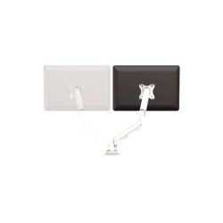 Fellowes Eppa Kit de Conversion para Monitor Doble - Hasta 39" y 8kg - Ajustable con Muelle de Gas - Color Blanco