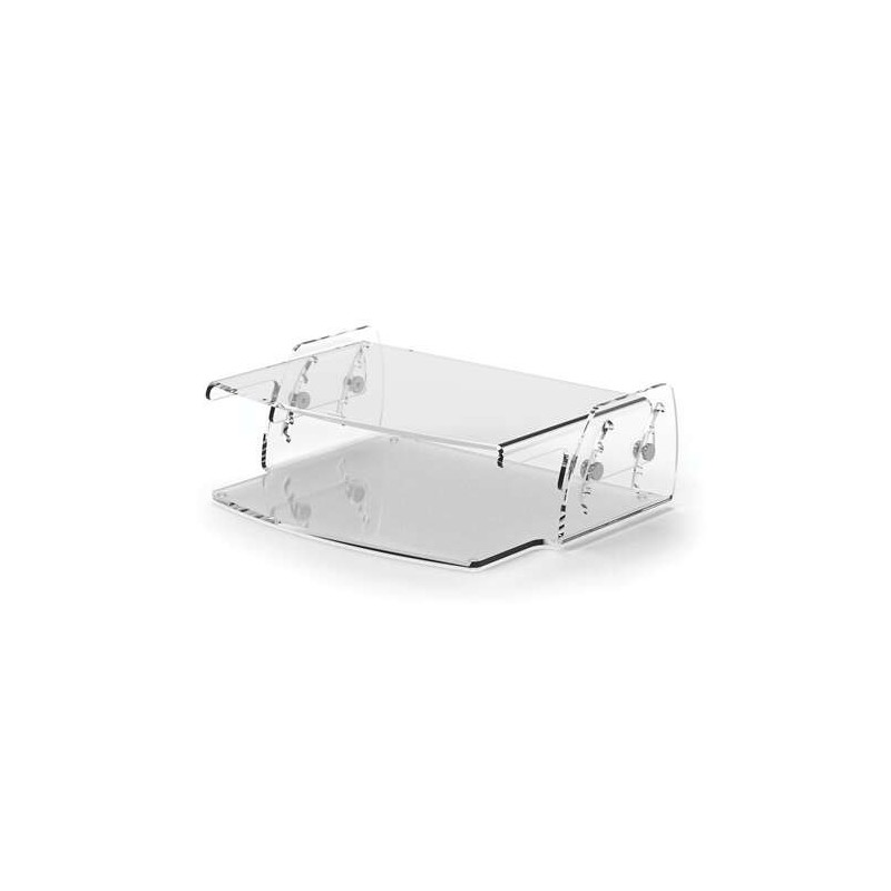 Supporto per monitor regolabile Fellowes Clarity - 5 impostazioni di altezza - Spazio inferiore per gli accessori - Peso massimo Supporto per monitor regolabile Fellowes Clarity - 5 impostazioni di altezza - Spazio inferiore per gli accessori - Peso massimo
