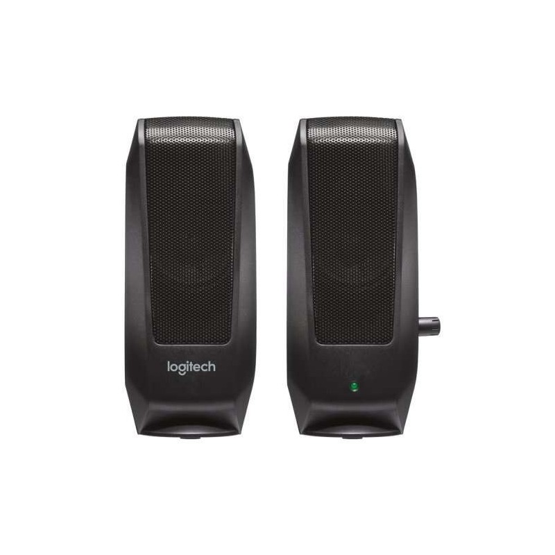 Logitech S120 Speakers 2.0 2,2 W - Ingresso Jack da 3,5 mm - Cavo da 1,50 m - Colore nero Logitech S120 Speakers 2.0 2,2 W - Ingresso Jack da 3,5 mm - Cavo da 1,50 m - Colore nero