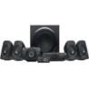 Sistema di altoparlanti Logitech Z906 5.1 THX 1000 W - Subwoofer da 165 W - Dolby e DTS - Telecomando - Colore nero