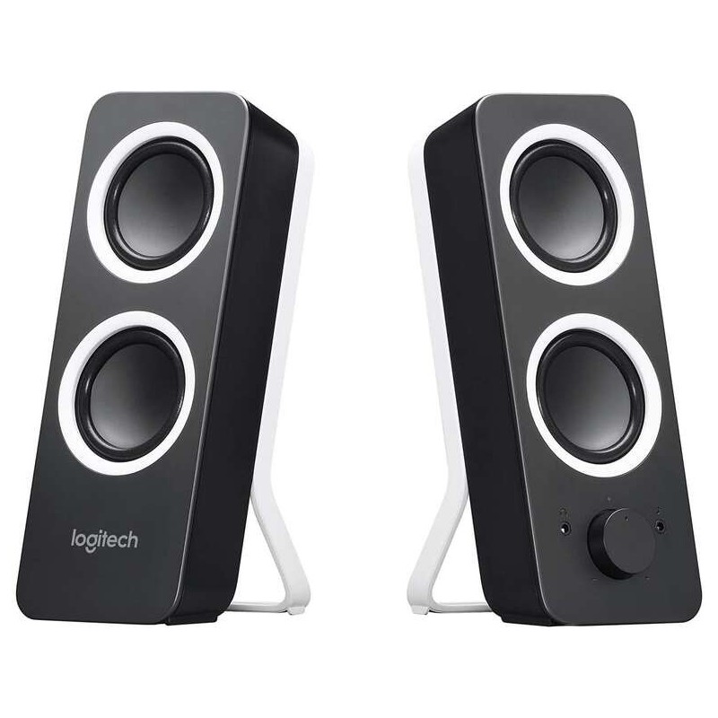 Altoparlanti multimediali stereo Logitech Z200 da 10 W - Ingresso jack da 3,5 mm - Cavo da 1,80 m - Colore nero Altoparlanti multimediali stereo Logitech Z200 da 10 W - Ingresso jack da 3,5 mm - Cavo da 1,80 m - Colore nero