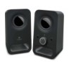 Altoparlanti multimediali Logitech Z150 2.0 6W - Ingresso jack da 3,5 mm - Jack per cuffie - Cavo da 1,80 m - Colore nero