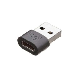 Adattatore da USB-A a USB-C Logitech Zone Wired - Compatibile con Logitech Zone Wired - Nero
