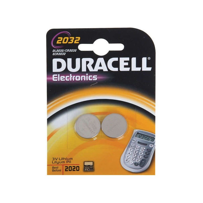Batteria a bottone al litio Duracell DL2032B2 CR2032 3V (2 unità) Batteria a bottone al litio Duracell DL2032B2 CR2032 3V (2 unità)