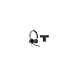 Logitech Personal Collaboration Pack con webcam video C925e FullHD 1080p + cuffie cablate UC Zone - Nero