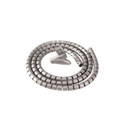 Organizzatore per cavi Fellowes CableZip - Riutilizzabile - Include strumento di assemblaggio - Colore argento