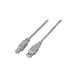 Cavo per stampante Aisens USB 2.0 - Tipo A maschio a Tipo B maschio - 4,5 m - Colore beige