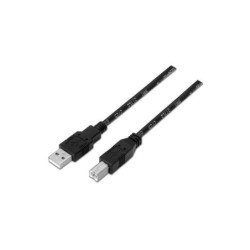 Cavo per stampante Aisens USB 2.0 - Tipo A maschio a Tipo B maschio - 3,0 m - Colore nero