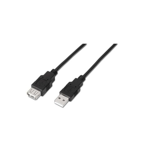 Aisens Cable Extension USB 2.0 - Tipo A Macho a Tipo A Hembra - 3.0m - Color Negro