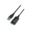 Cavo prolunga USB 2.0 Aisens con amplificatore - Tipo A maschio a tipo A femmina - 10 m - Colore nero