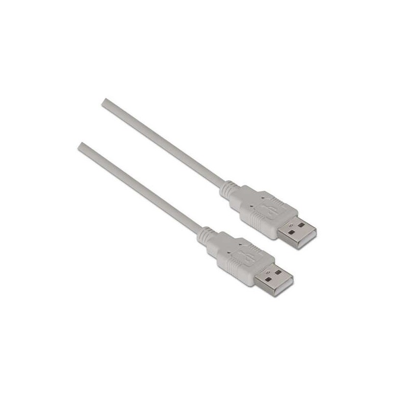 Cavo USB 2.0 Aisens - Tipo A maschio a maschio - 1,0 m - Colore beige Cavo USB 2.0 Aisens - Tipo A maschio a maschio - 1,0 m - Colore beige