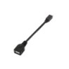 Cavo USB 2.0 OTG Aisens - Tipo Micro B Maschio-A Femmina - 15 cm - Colore Nero
