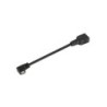Cavo USB 2.0 OTG angolato Aisens - Tipo Micro B Maschio-A Femmina - 15 cm - Colore nero