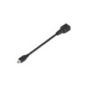 Aisens Cable USB 2.0 OTG - Tipo Mini B Macho-A Hembra - 15cm - Color Negro