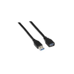 Cavo di prolunga USB 3.0 Aisens - Tipo A maschio a femmina - 1,0 m - Colore nero