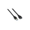 Cavo di prolunga USB 3.0 Aisens - Tipo A maschio a femmina - 1,0 m - Colore nero